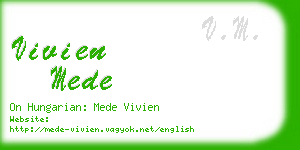 vivien mede business card